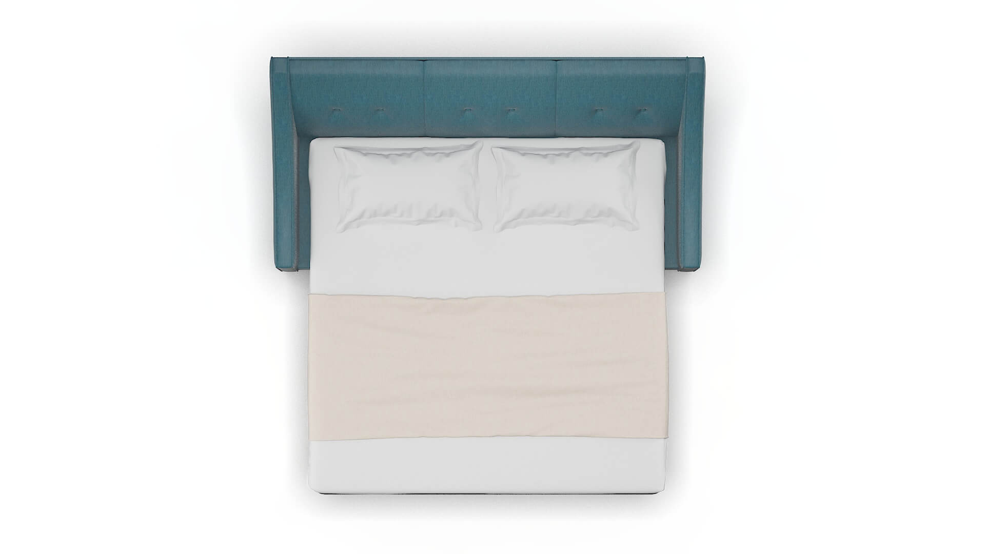 Berlin Royale Electric_blue Sofa Sleeper Espresso legs 3