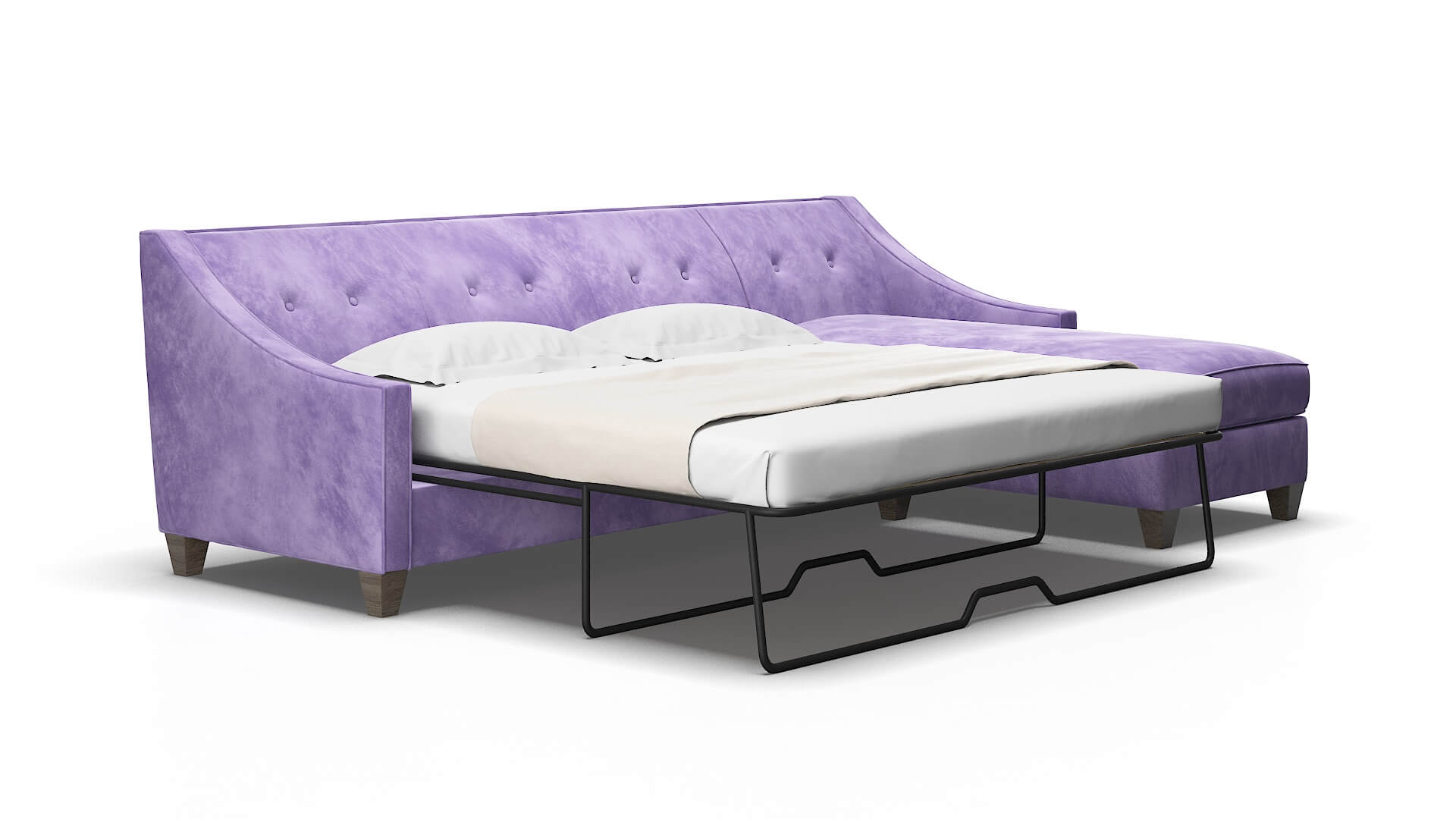 Berlin Royale lavender Panel sleeper Espresso Legs  2