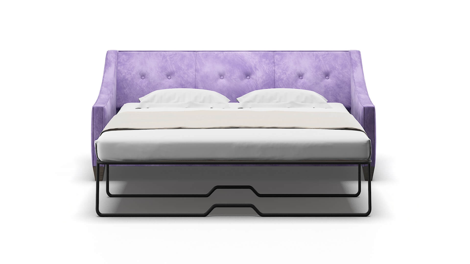 Berlin Royale Lavender Sofa Sleeper Espresso legs 1