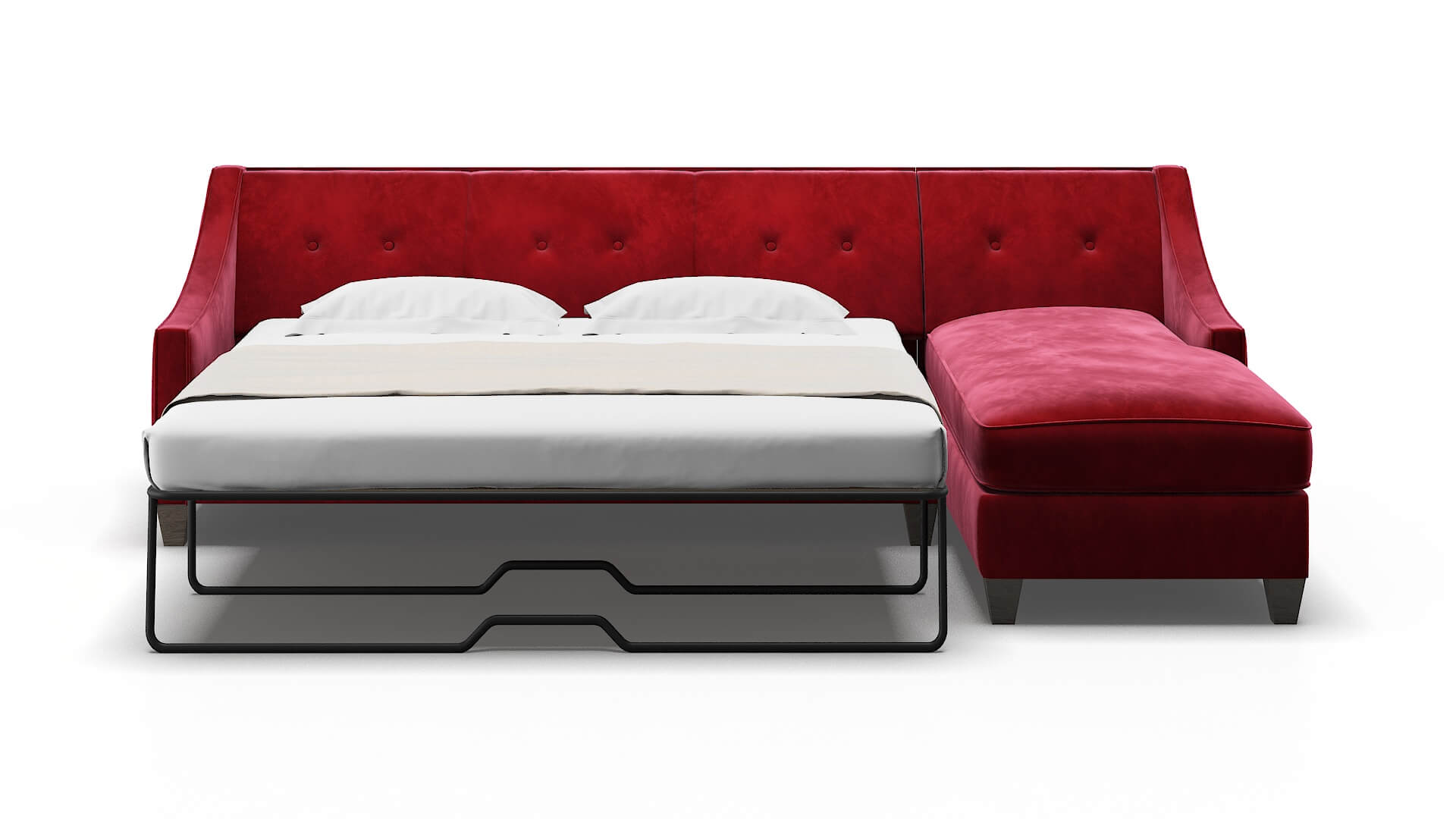 Berlin Royale Ruby Panel Sleeper Espresso legs 1
