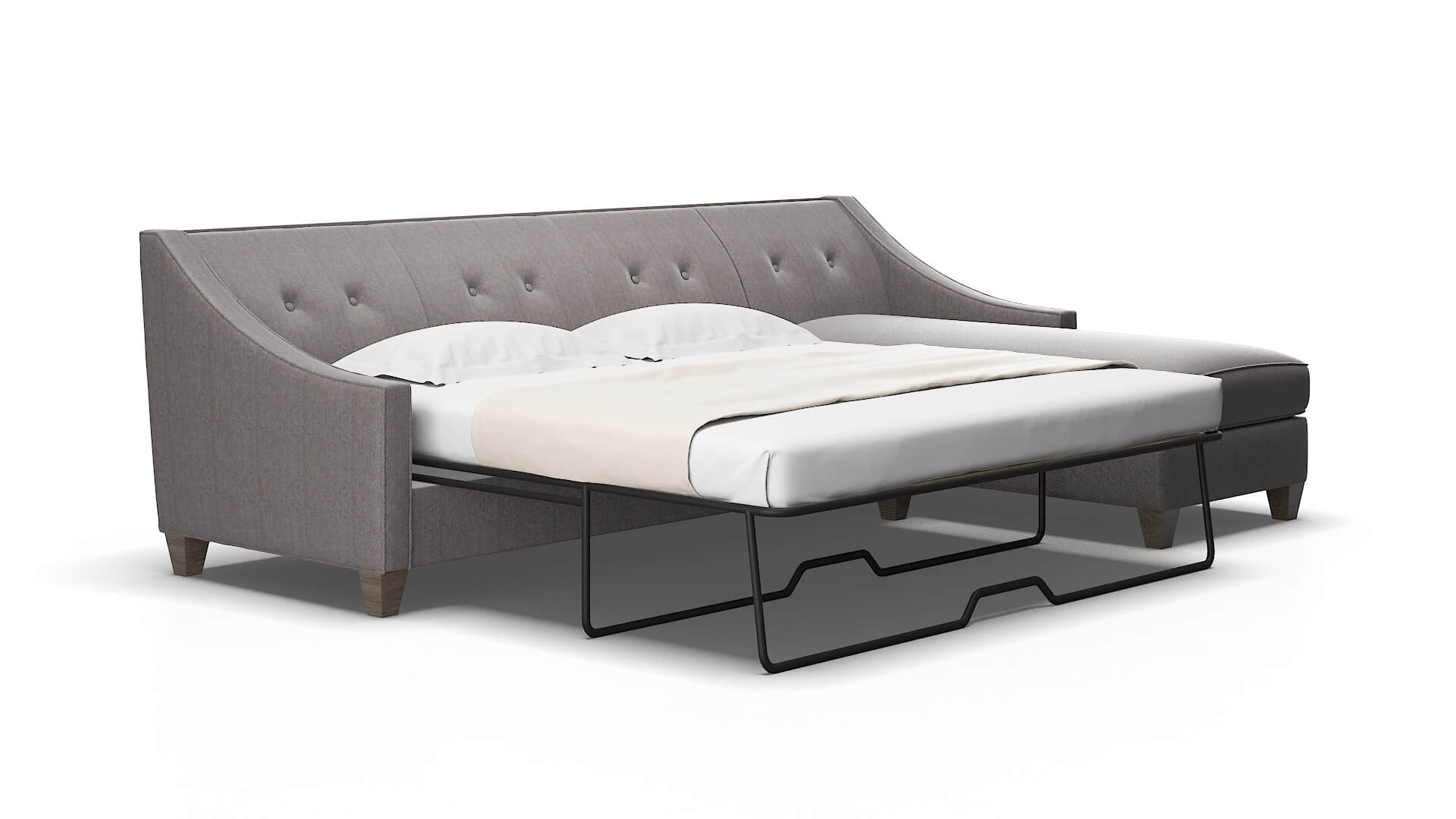 Berlin Sasha Granite Panel Sleeper Espresso legs 2