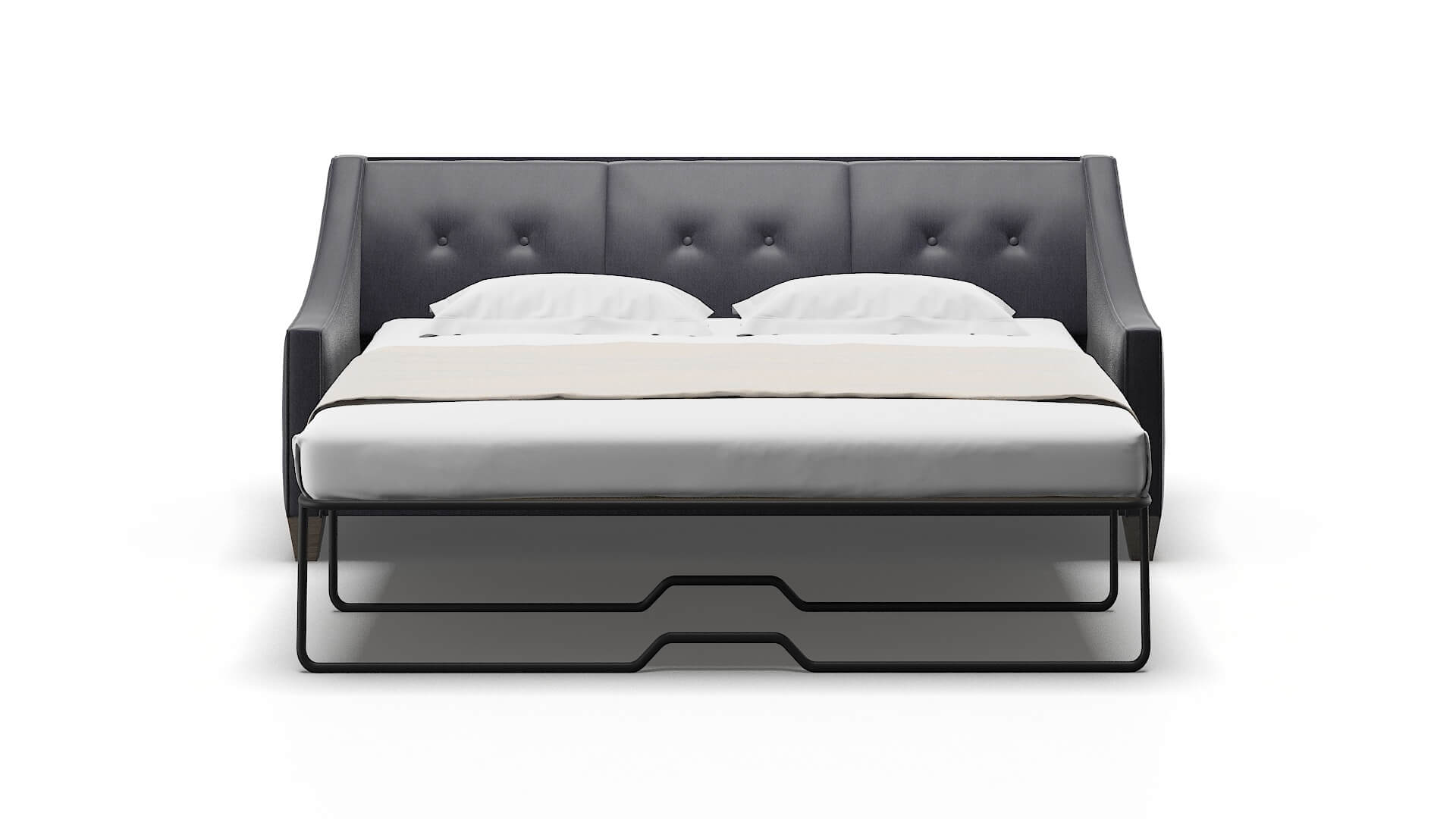 Berlin Sasha Navy Sofa Sleeper Espresso legs 1