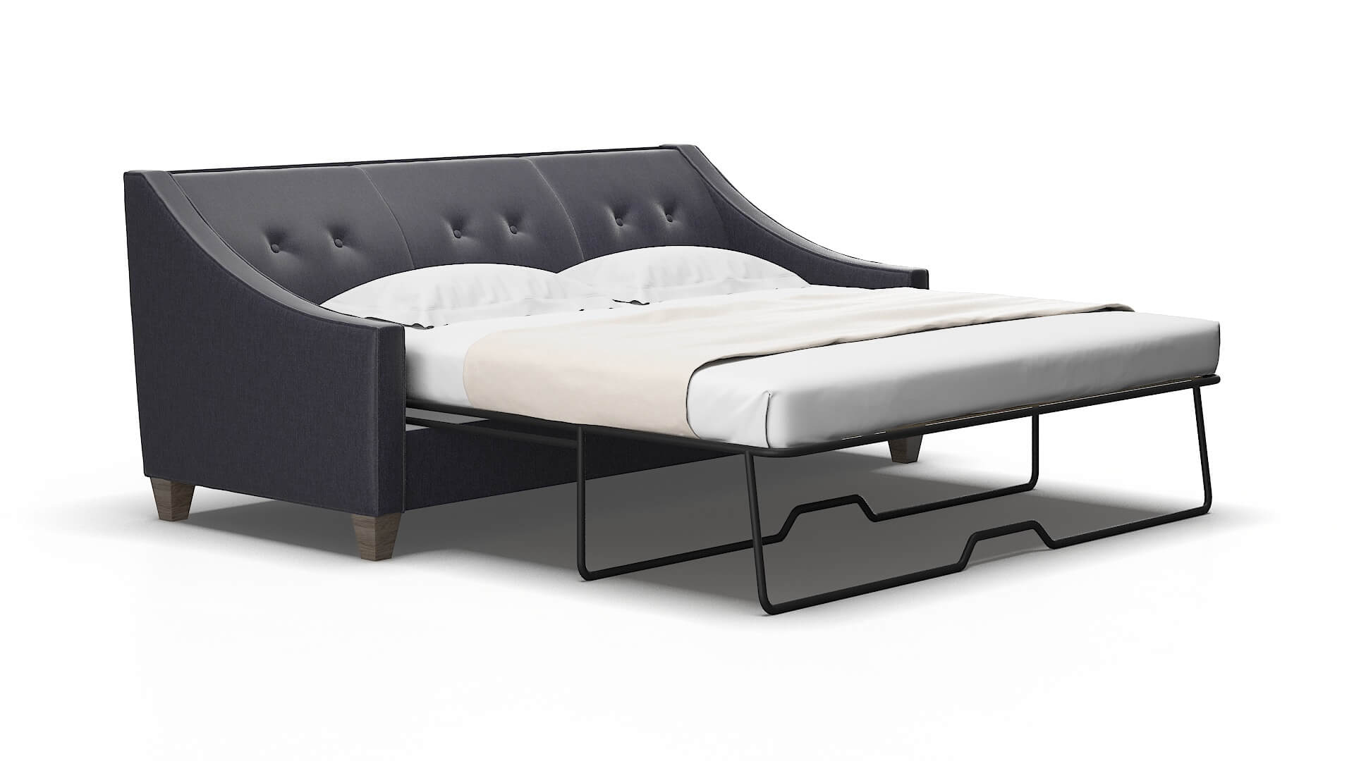 Berlin Sasha navy Sofa sleeper Espresso Legs  2