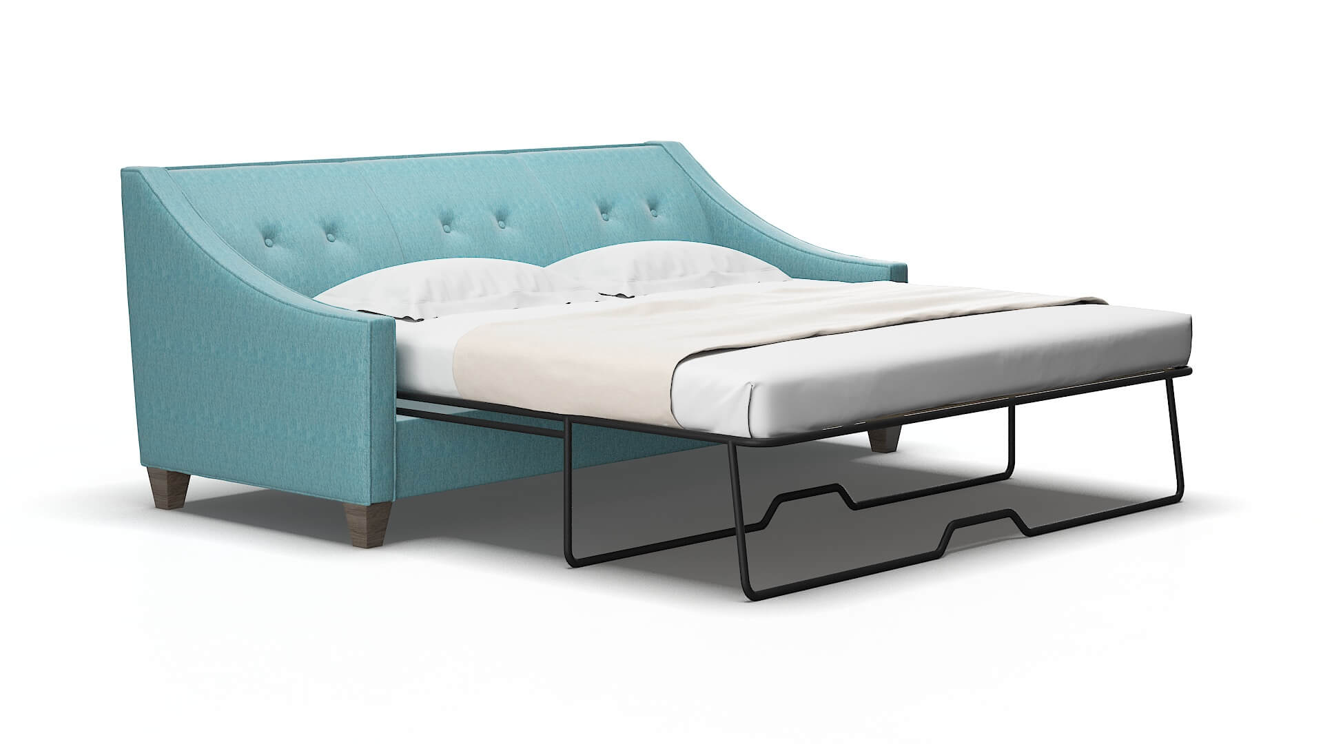 Berlin Sorrento denim Sofa sleeper Espresso Legs  2