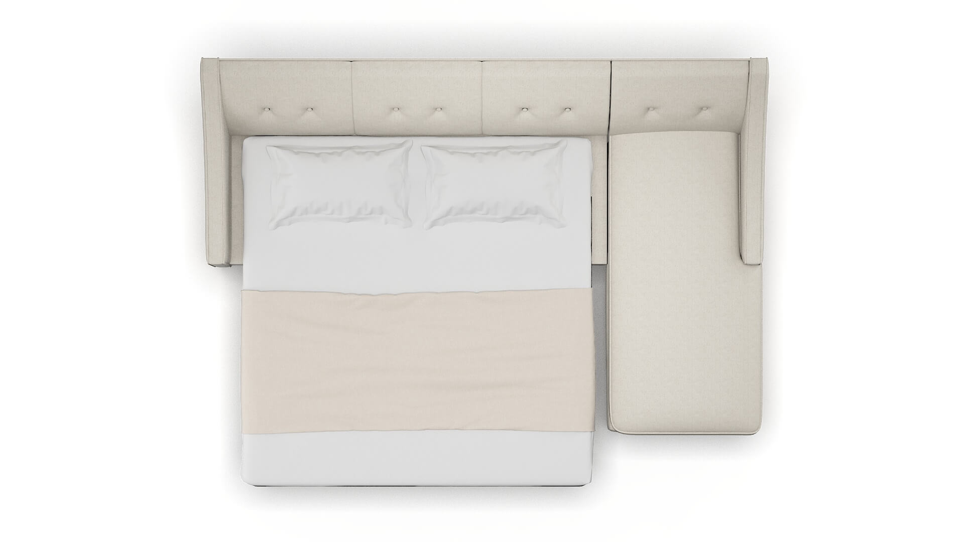 Berlin Terrain Natural Panel Sleeper Espresso legs 3