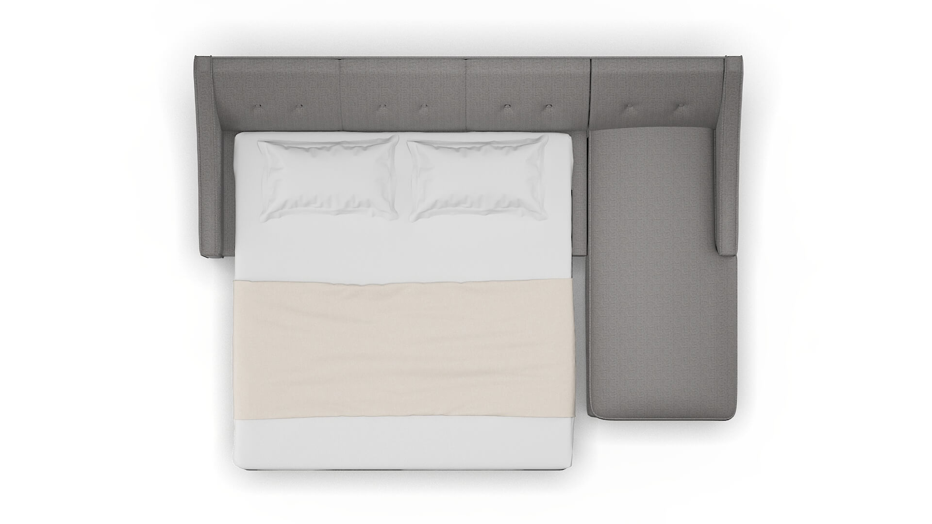 Berlin Terrain Oatmeal Panel Sleeper Espresso legs 3