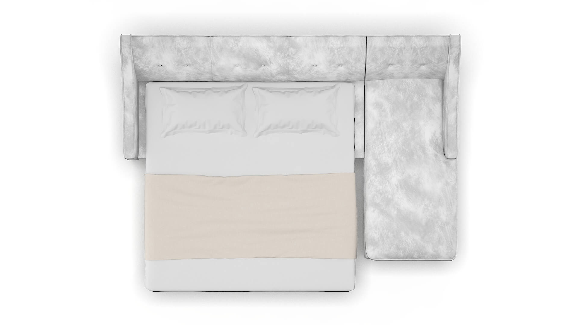 Berlin Terrain Pearl Panel Sleeper Espresso legs 3