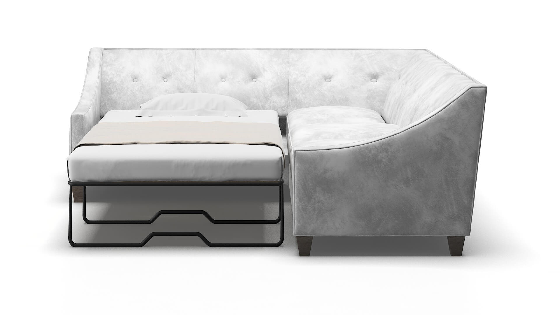 Berlin Terrain Pearl Sectional Sleeper Espresso legs 1