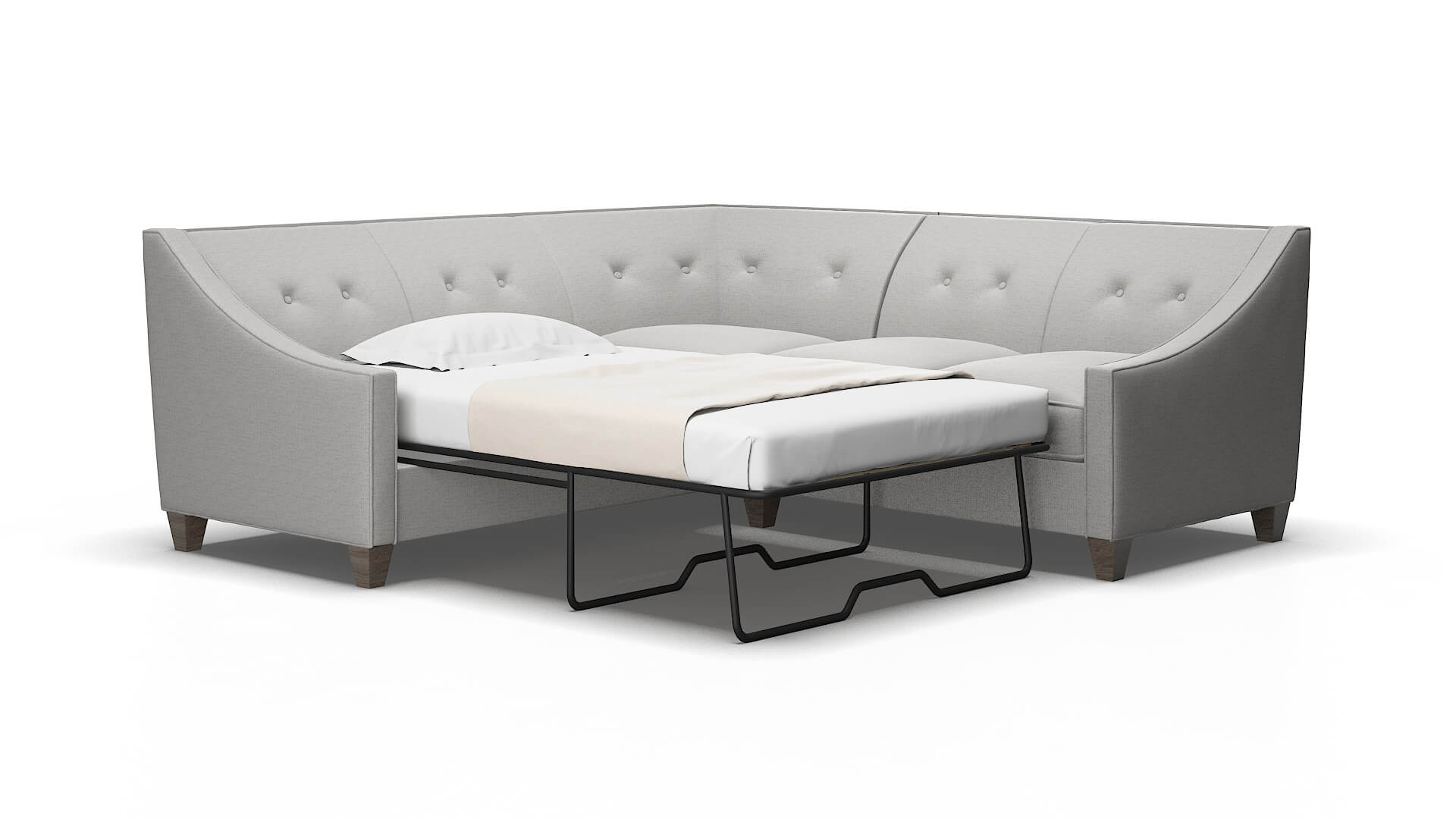 Berlin Urban_d Pepper Sectional Sleeper Espresso legs 2