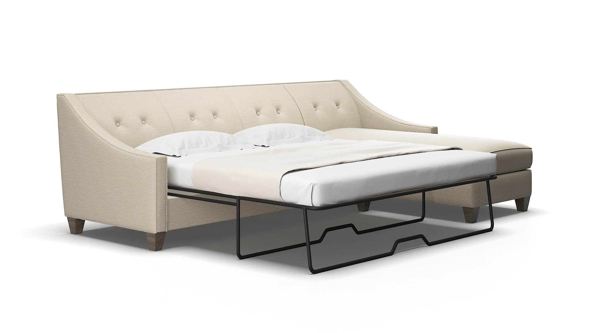 Berlin Urban_d silver Panel sleeper Espresso Legs  2