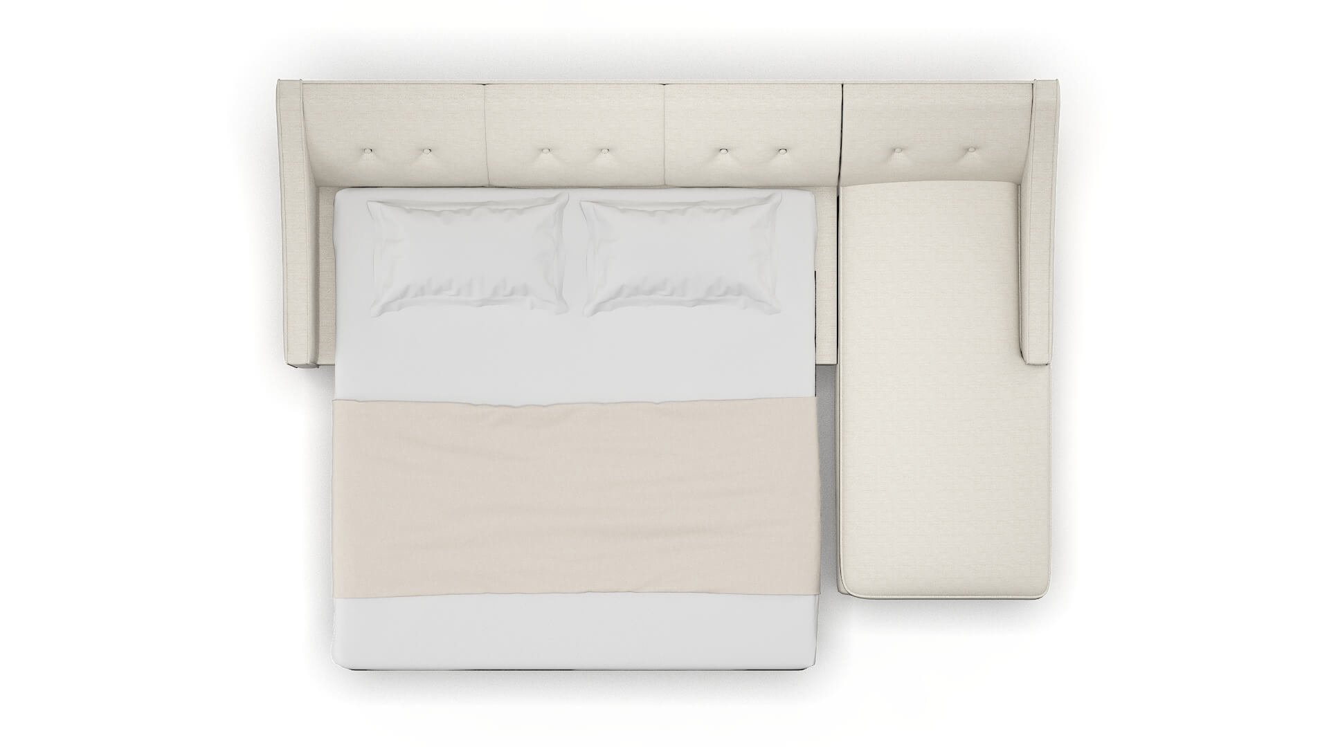 Berlin Venus Cream Panel Sleeper Espresso legs 3