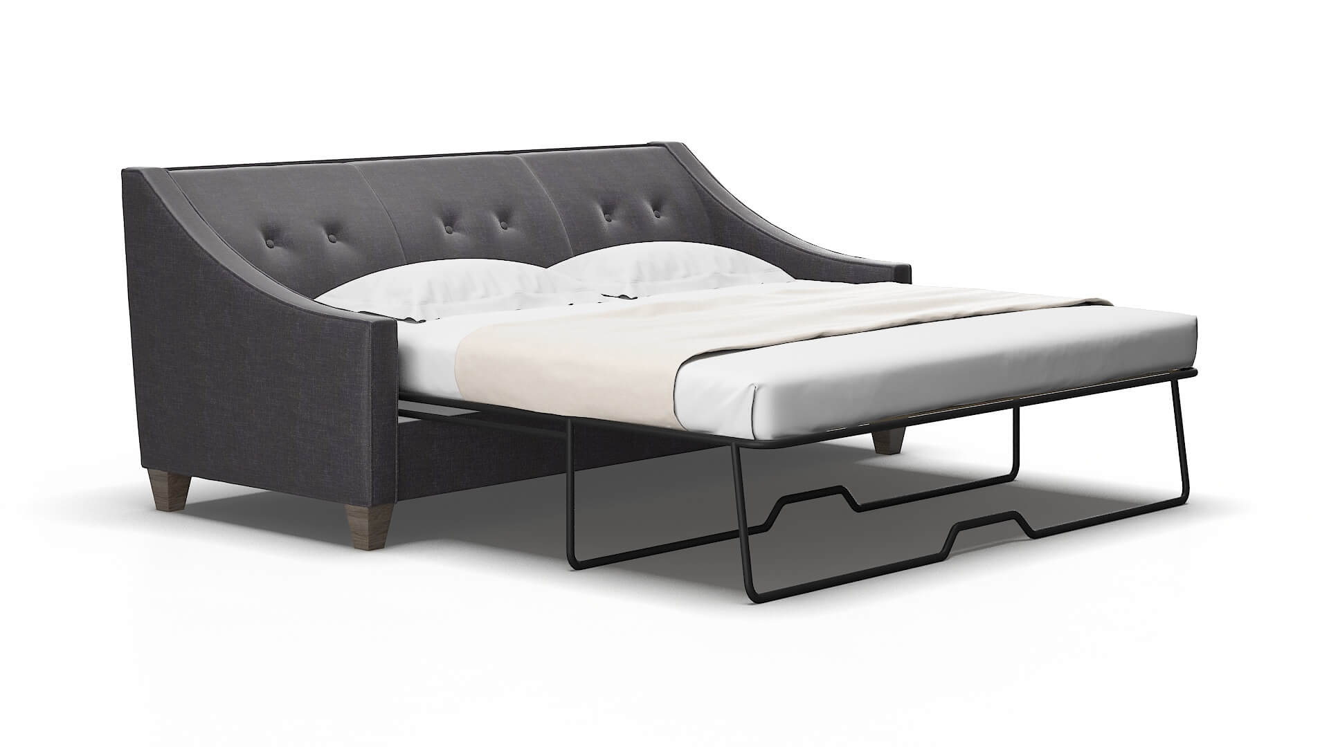 Berlin Venus Onyx Sofa Sleeper Espresso legs 2