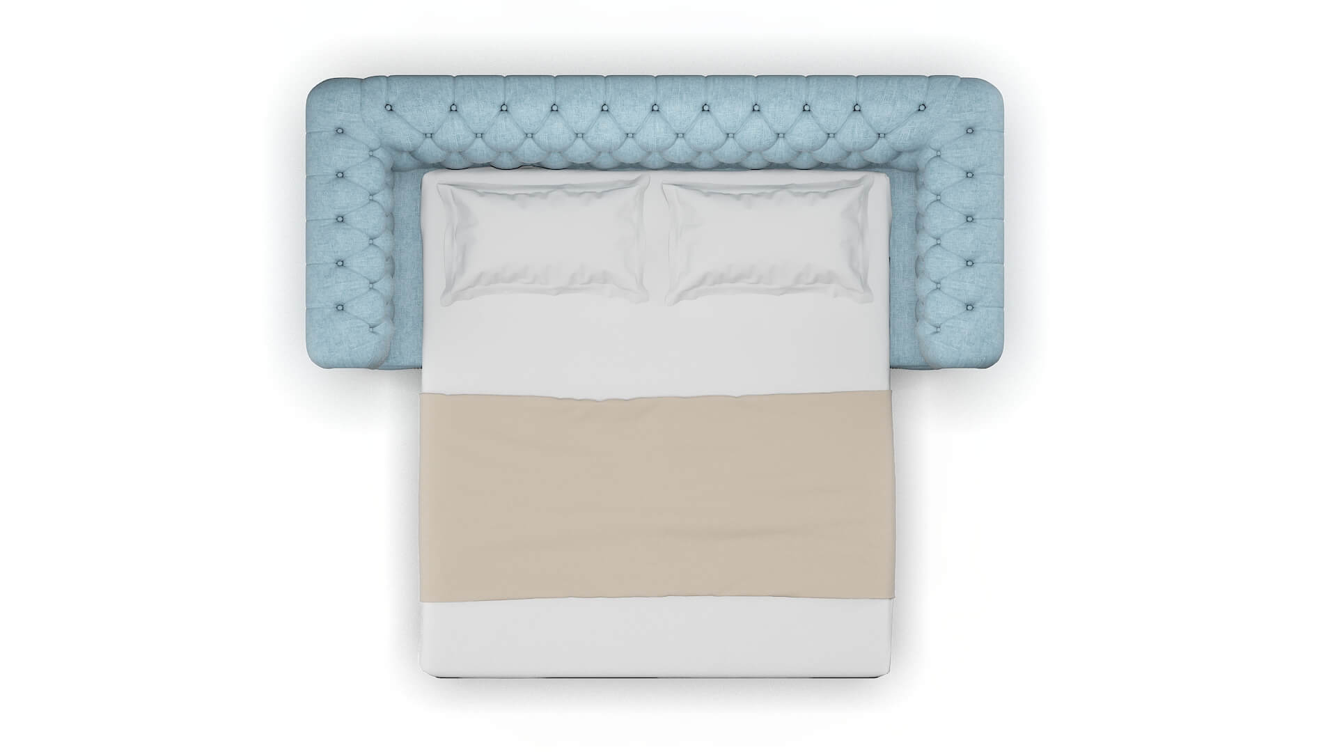 Bordeaux Atlas Turquoise Sofa Sleeper Espresso legs 3