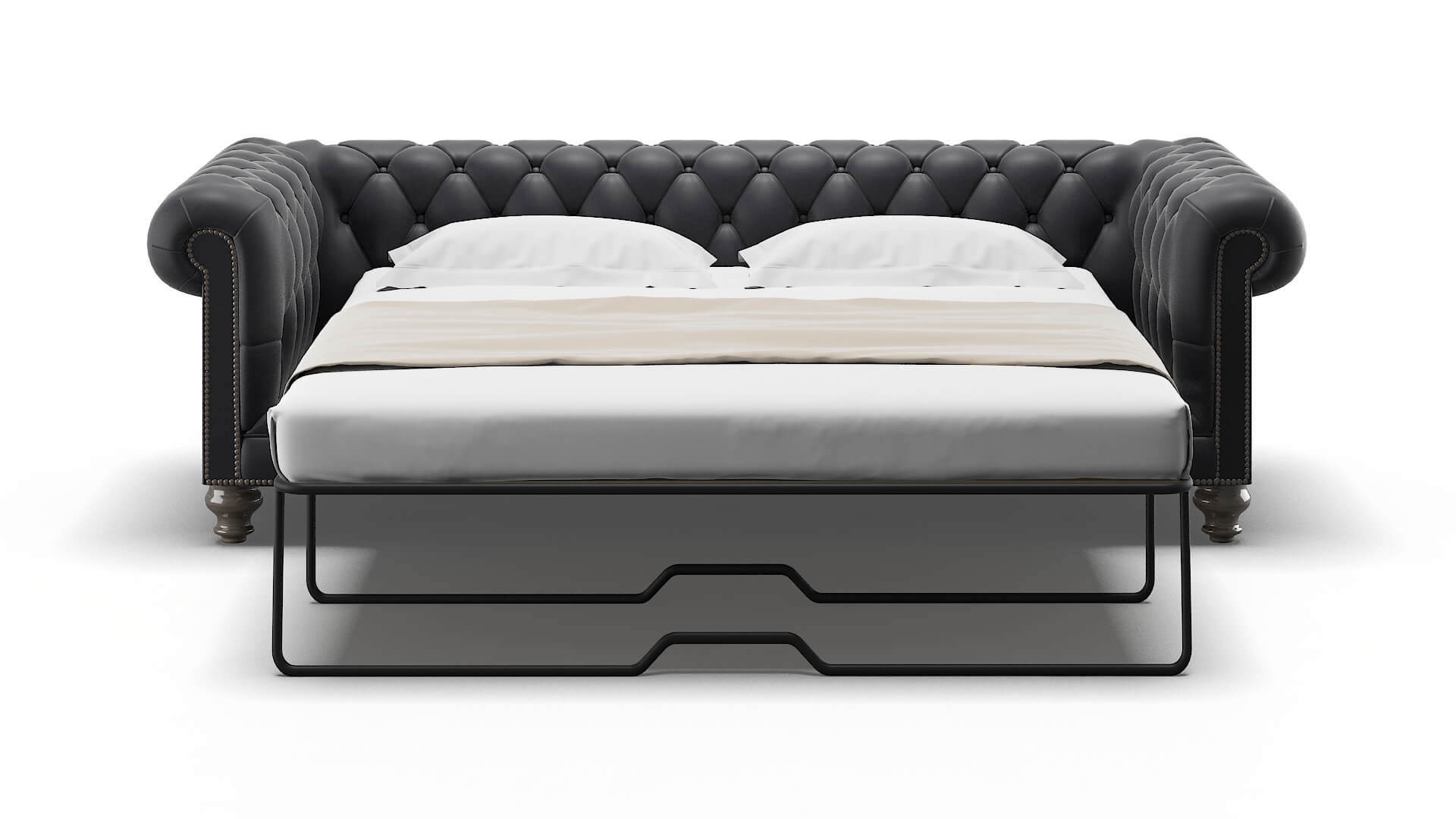 Bordeaux Atlas_plz Navy Sofa Sleeper Espresso legs 1