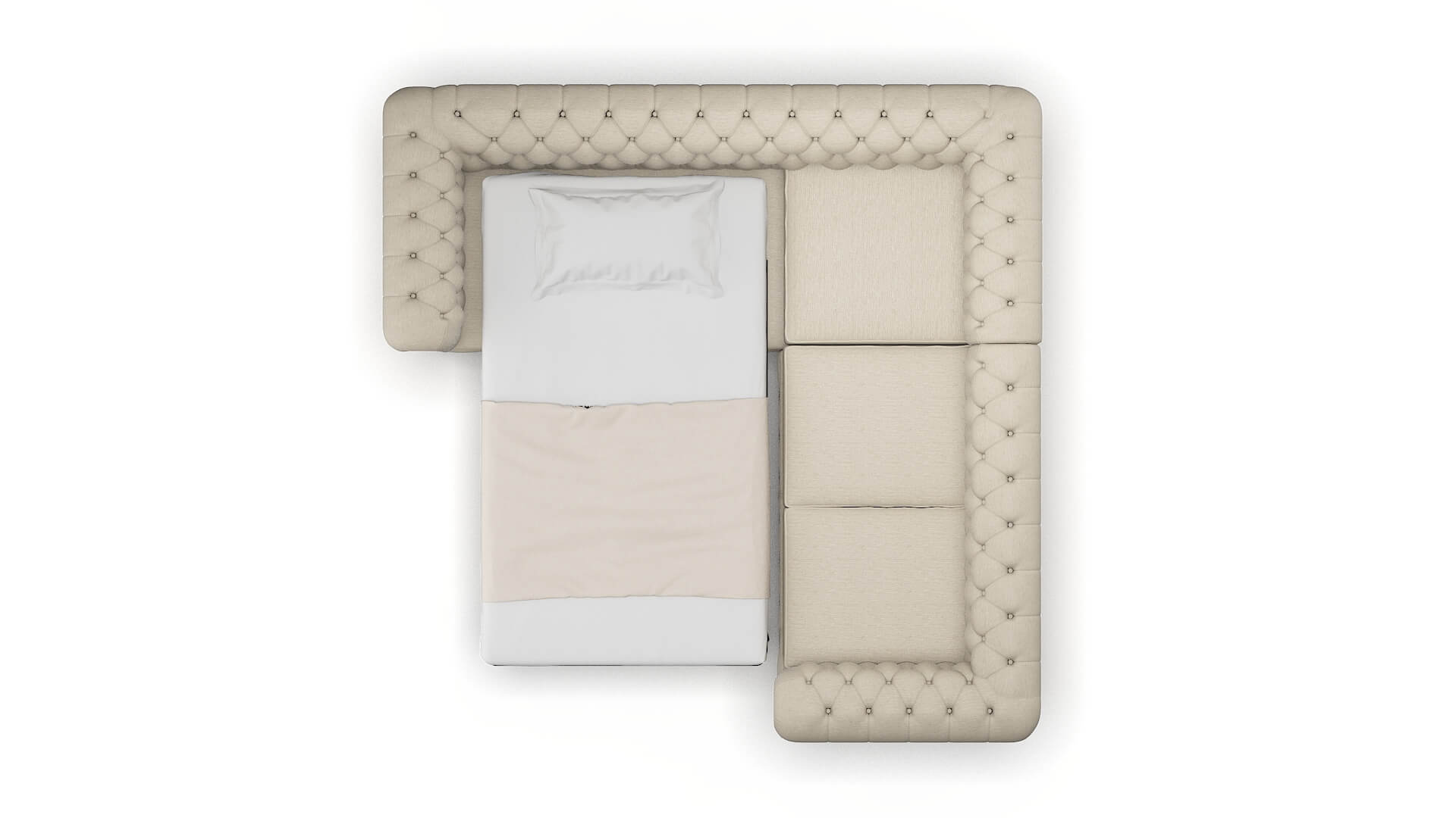 Bordeaux Avenger Pumice Sectional Sleeper Espresso legs 3