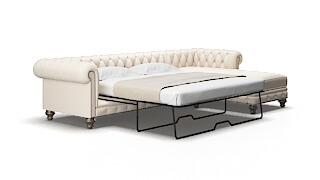 Bordeaux Bella buckwheat Panel sleeper Espresso Legs  2