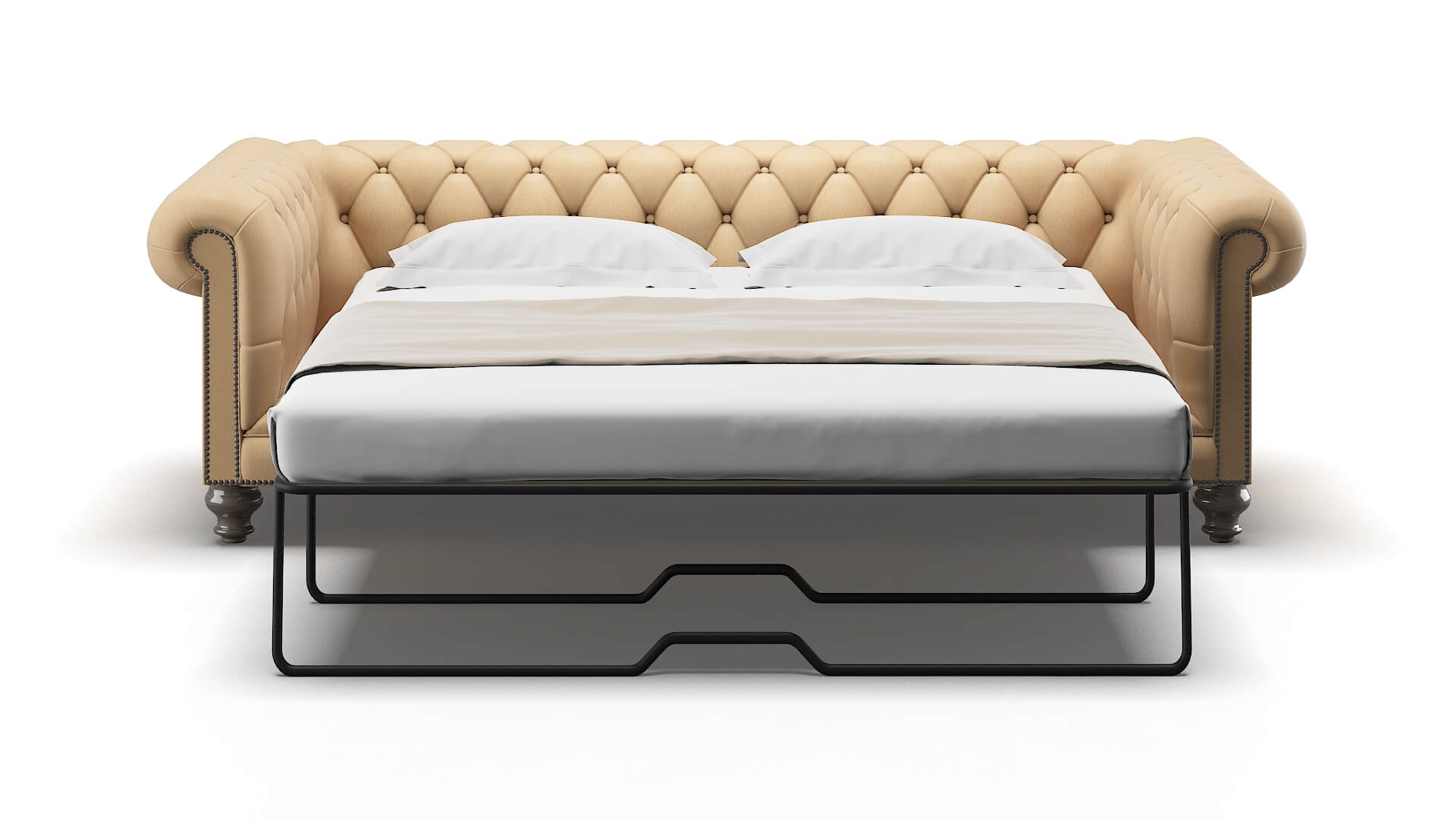 Bordeaux Bella Coffee Sofa Sleeper Espresso legs 1