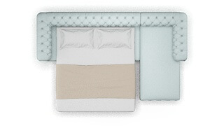 Bordeaux Bella Skylight Panel Sleeper Espresso legs 3