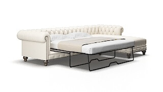 Bordeaux Blanche milky Panel sleeper Espresso Legs  2
