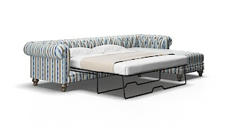 Bordeaux Bodhi indigo Panel sleeper Espresso Legs  2