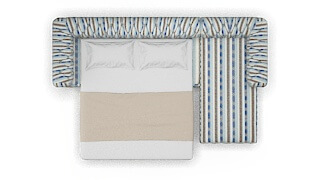 Bordeaux Bodhi Indigo Panel Sleeper Espresso legs 3