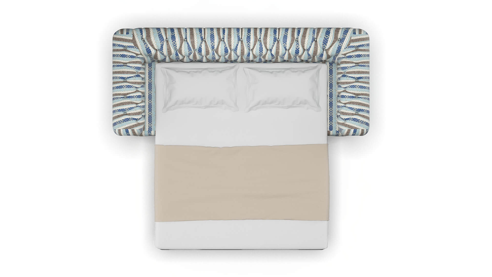 Bordeaux Bodhi Indigo Sofa Sleeper Espresso legs 3