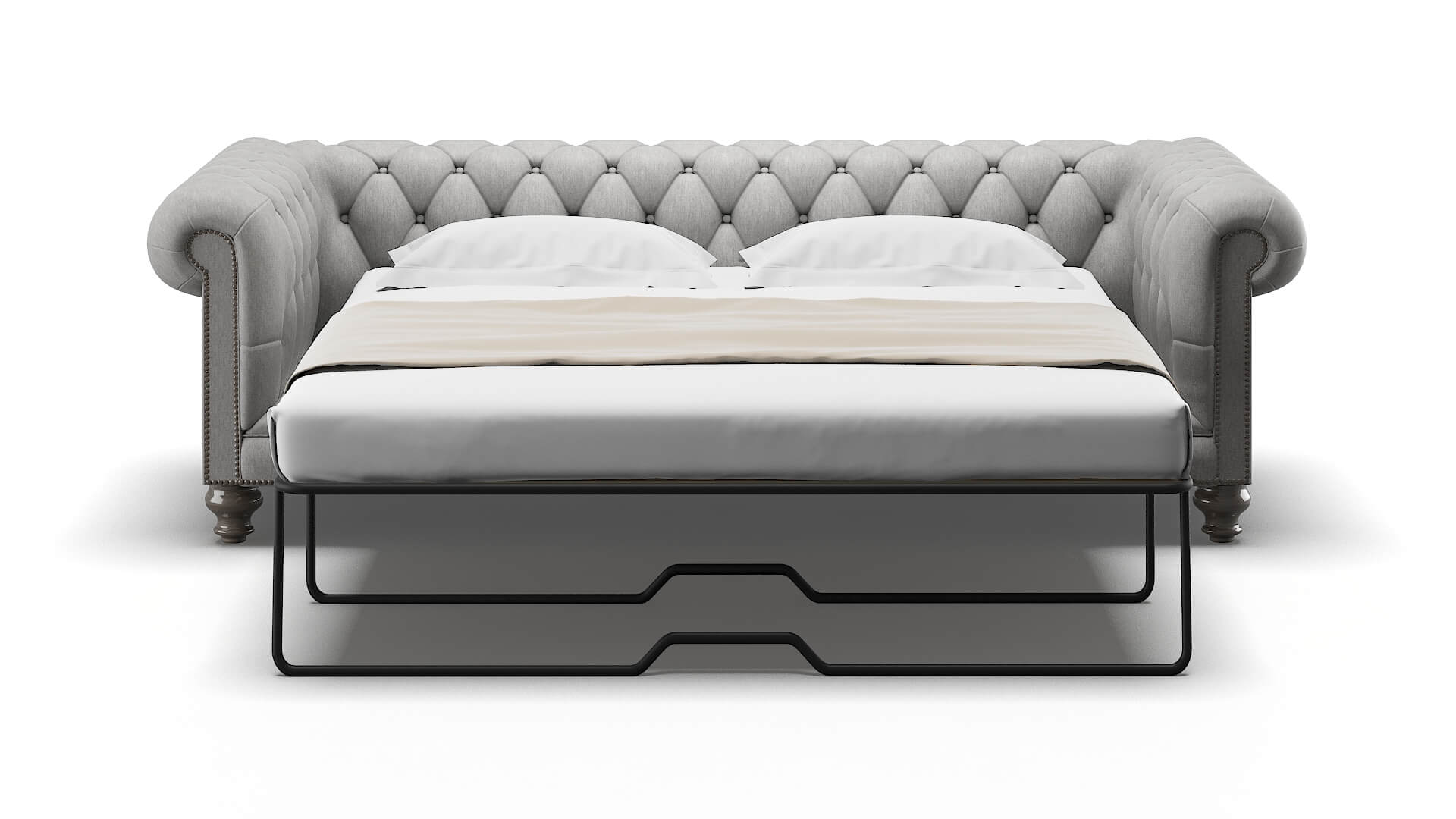 Bordeaux Bungalow Graphite Sofa Sleeper Espresso legs 1