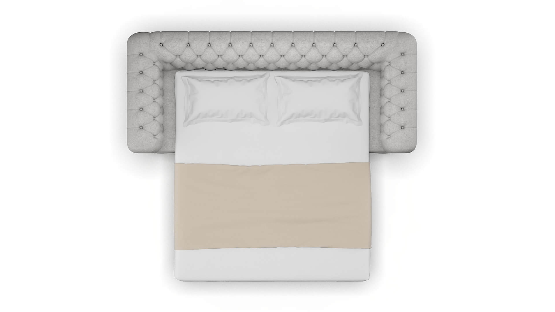 Bordeaux Catalina Silver Sofa Sleeper Espresso legs 3