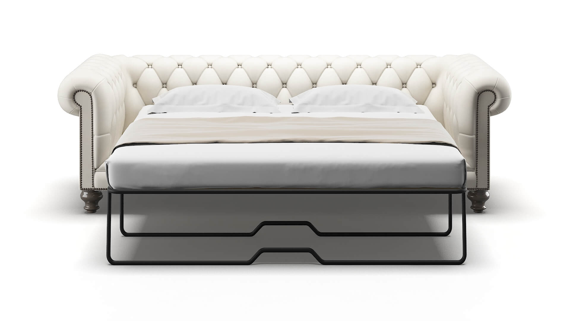 Bordeaux Chance Bone Sofa Sleeper Espresso legs 1