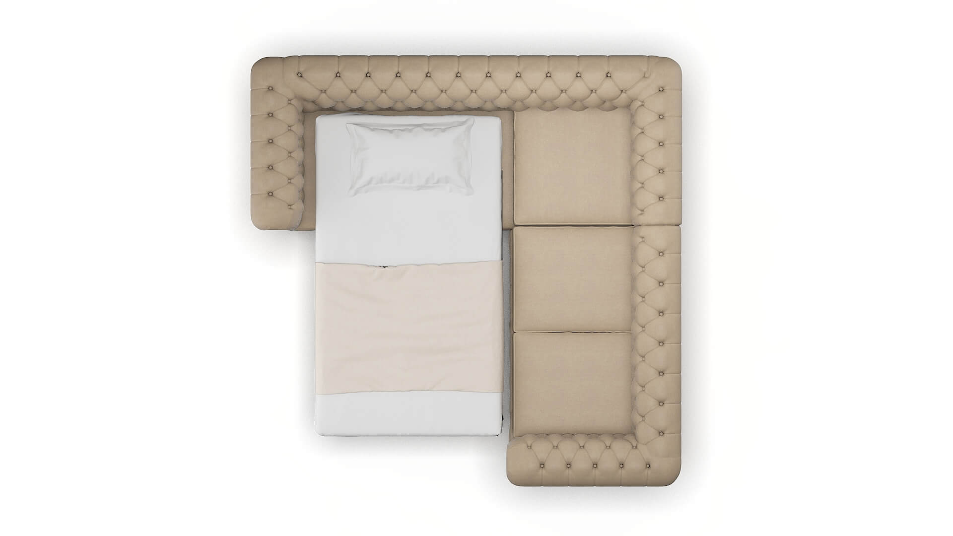 Bordeaux Chance Platinum Sectional Sleeper Espresso legs 3