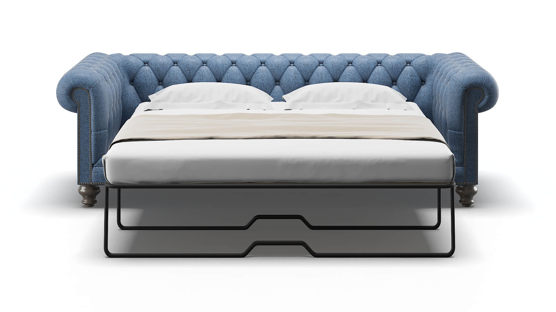 Bordeaux Clyde Deep_ocean Sofa Sleeper Espresso legs 1