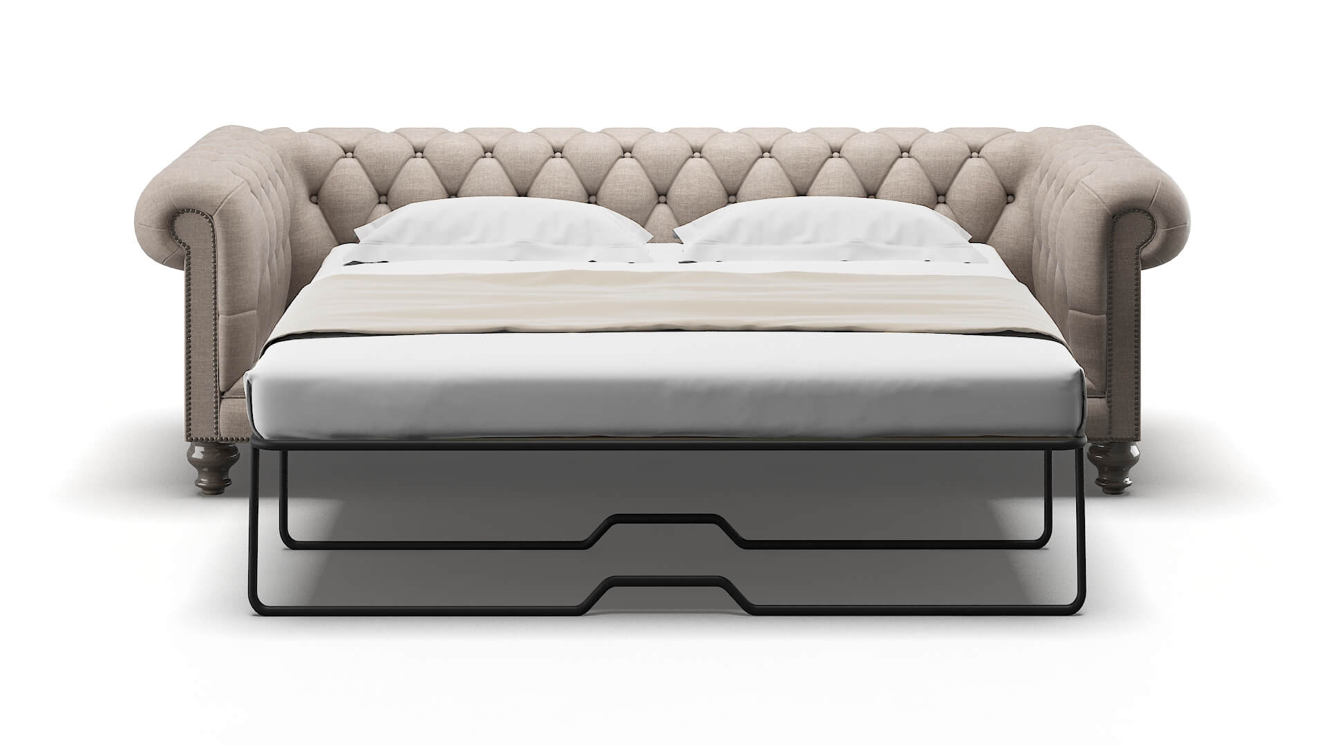 Bordeaux Clyde Dolphin Sofa Sleeper Espresso legs 1