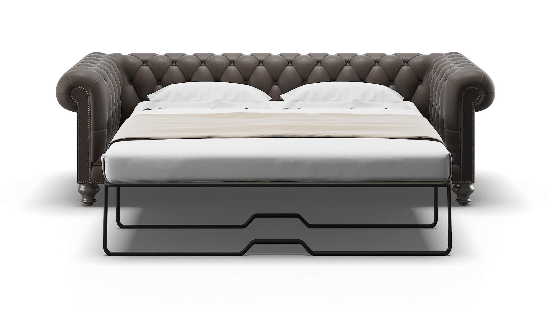 Bordeaux Cosmo Chocolate Sofa Sleeper Espresso legs 1