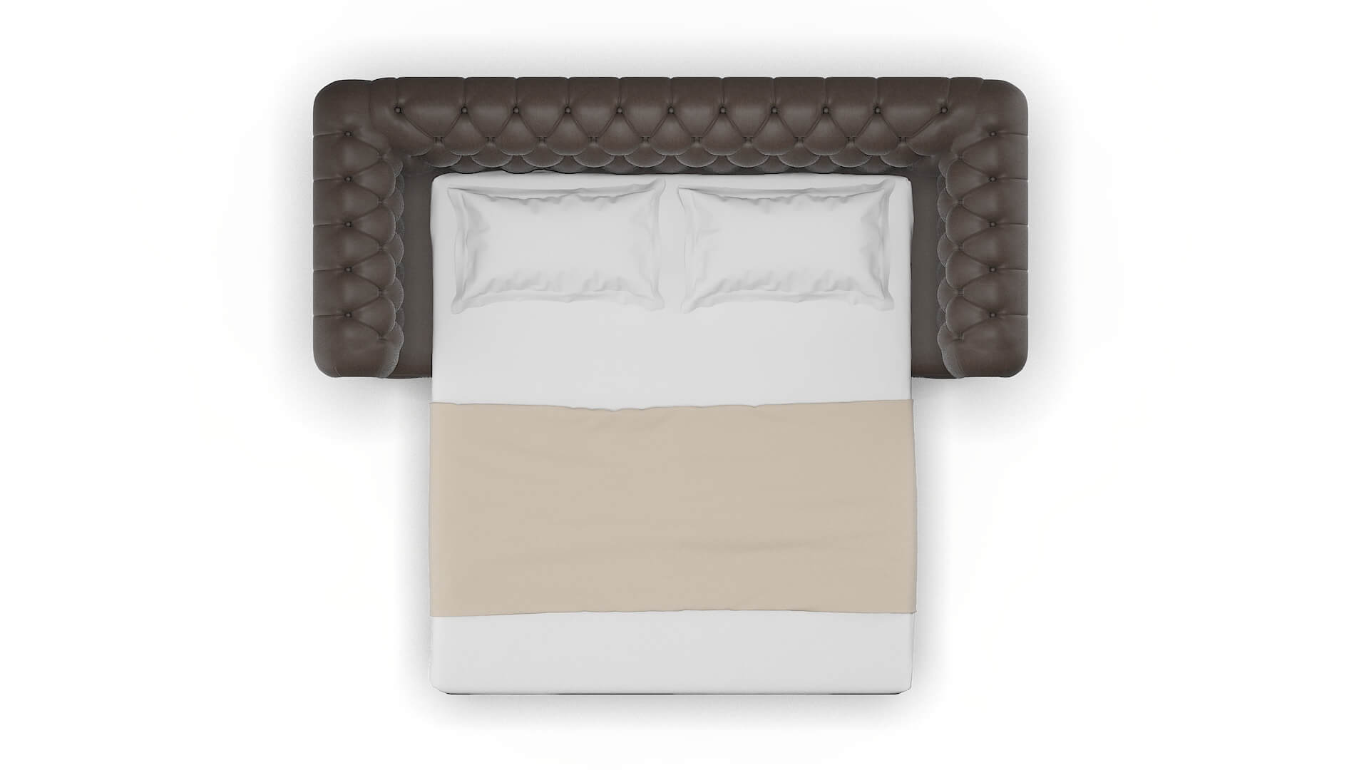 Bordeaux Cosmo Chocolate Sofa Sleeper Espresso legs 3