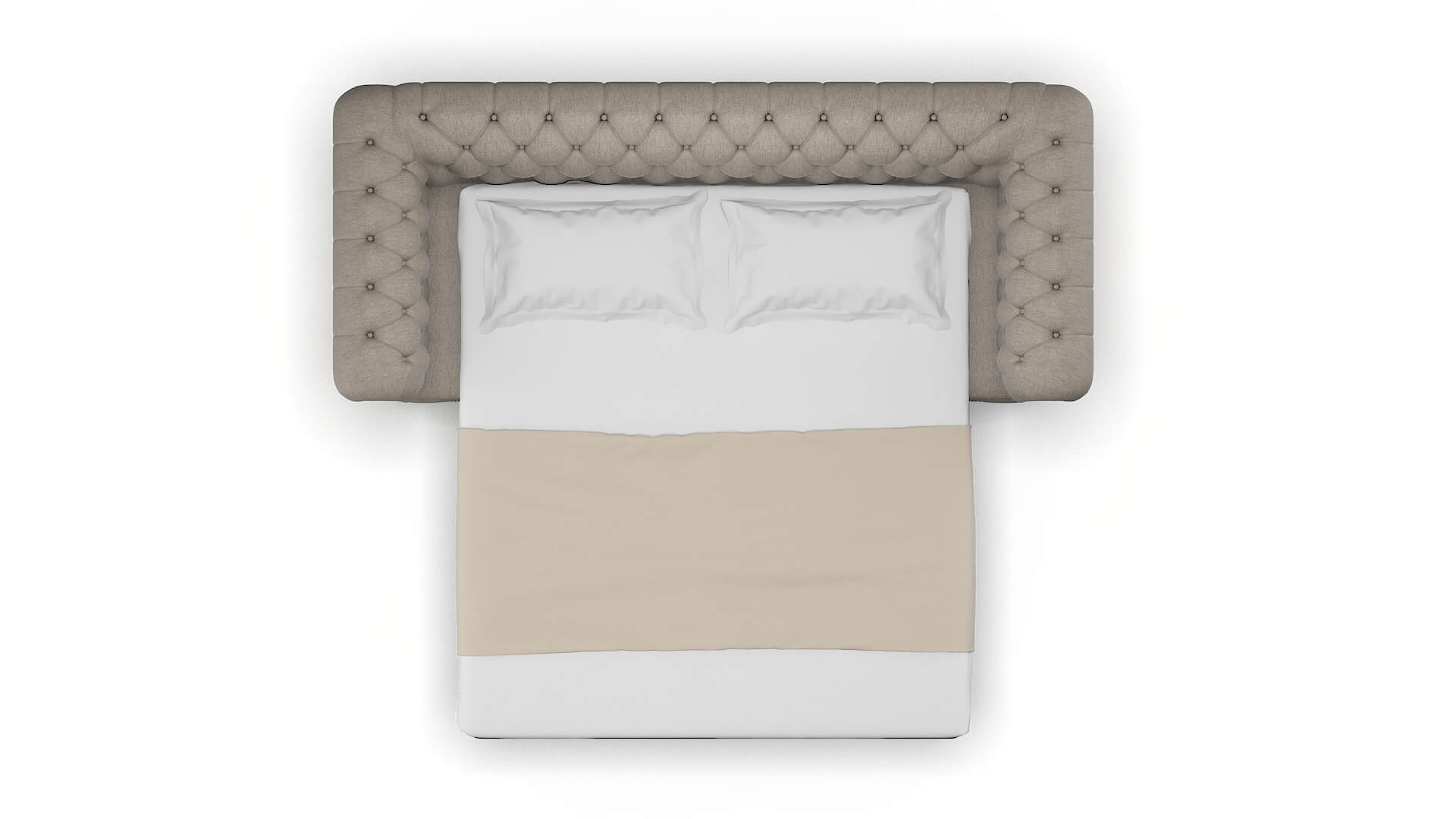 Bordeaux Cosmo Taupe Sofa Sleeper Espresso legs 3