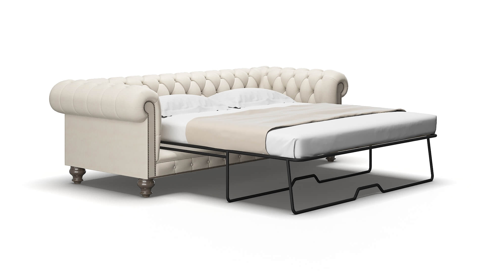 Bordeaux Dawson sand Sofa sleeper Espresso Legs  2