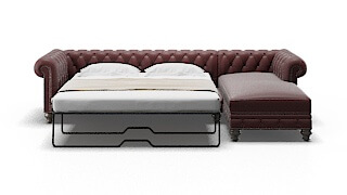 Bordeaux Derby Berry Panel Sleeper Espresso legs 1