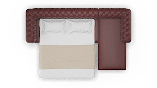 Bordeaux Derby Berry Panel Sleeper Espresso legs 3