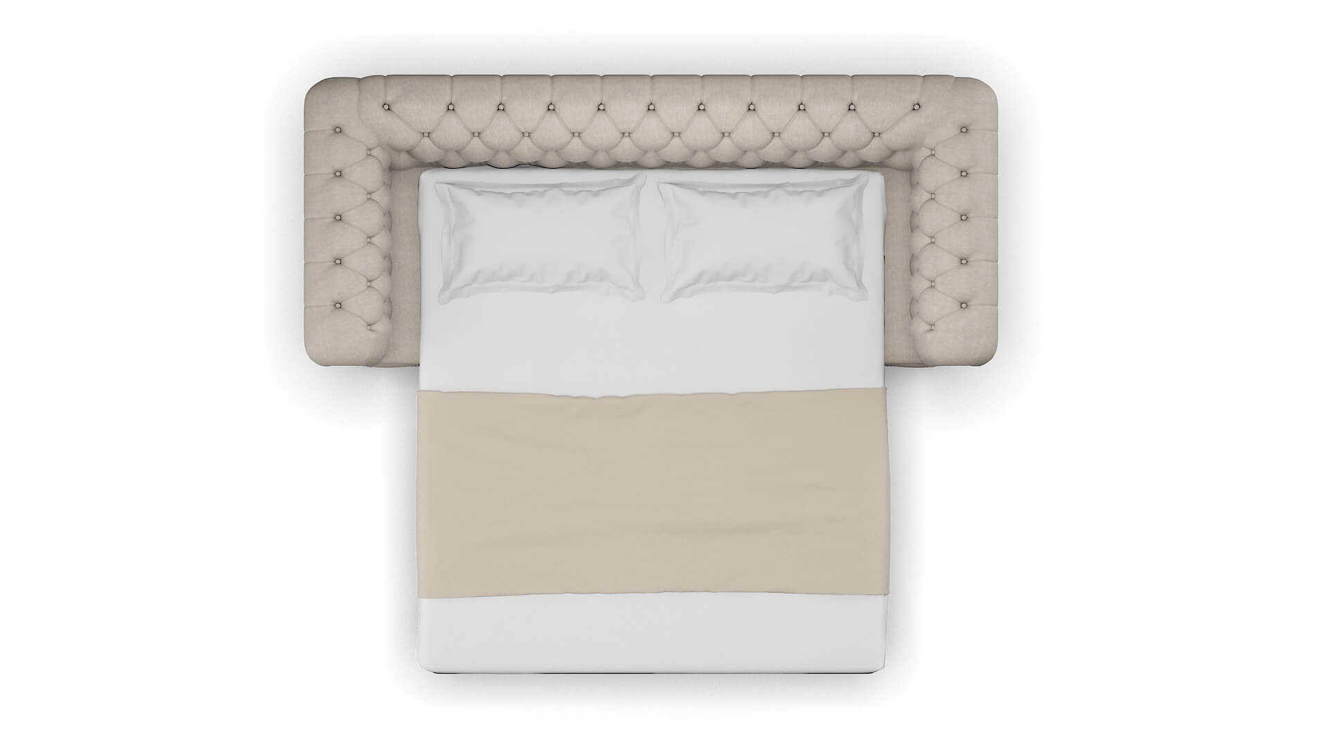 Bordeaux Derby Linen Sofa Sleeper Espresso legs 3