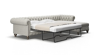 Bordeaux Derby Silver Panel Sleeper espresso legs 2