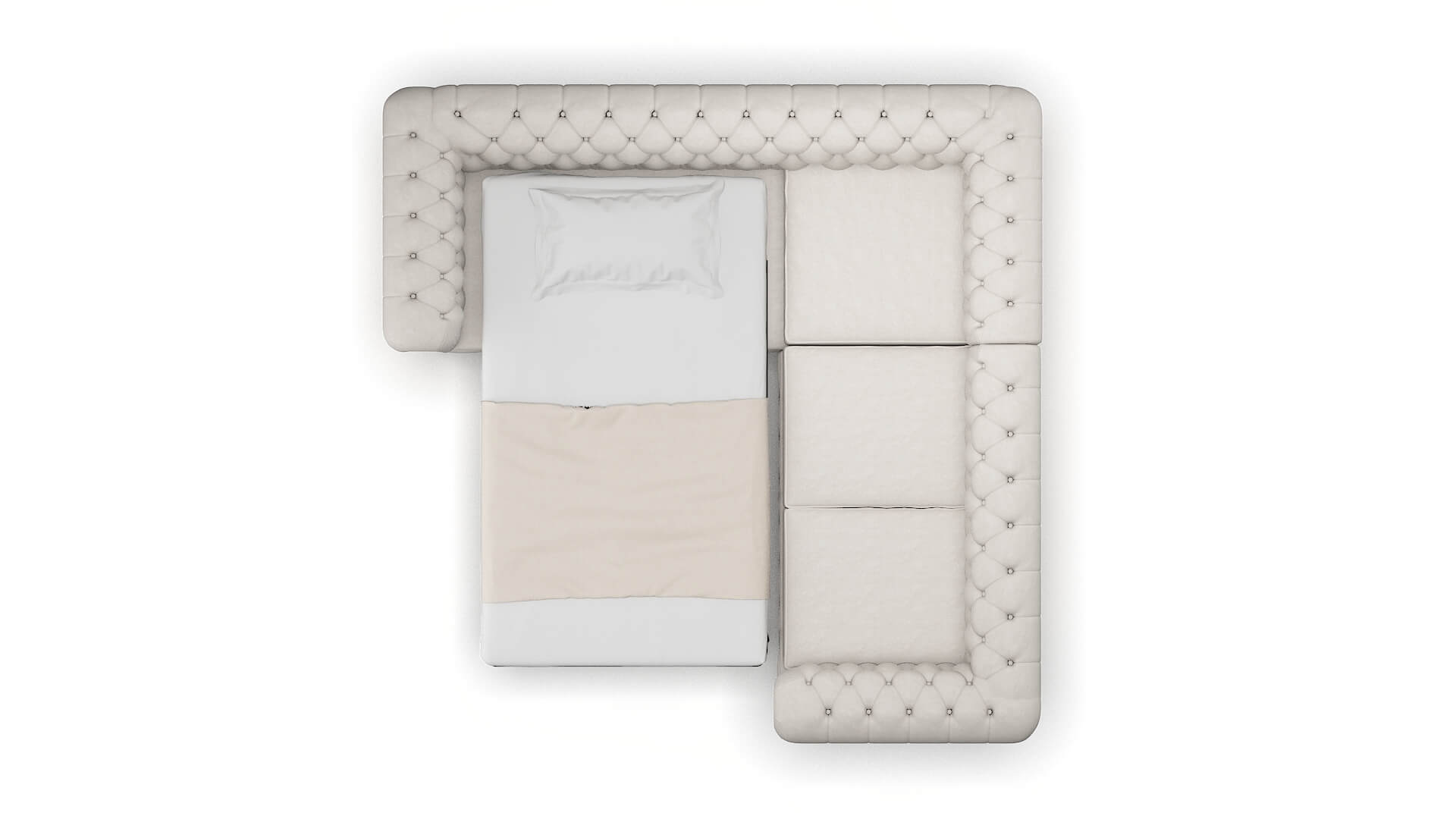 Bordeaux Dream_d Stone Sectional Sleeper Espresso legs 3