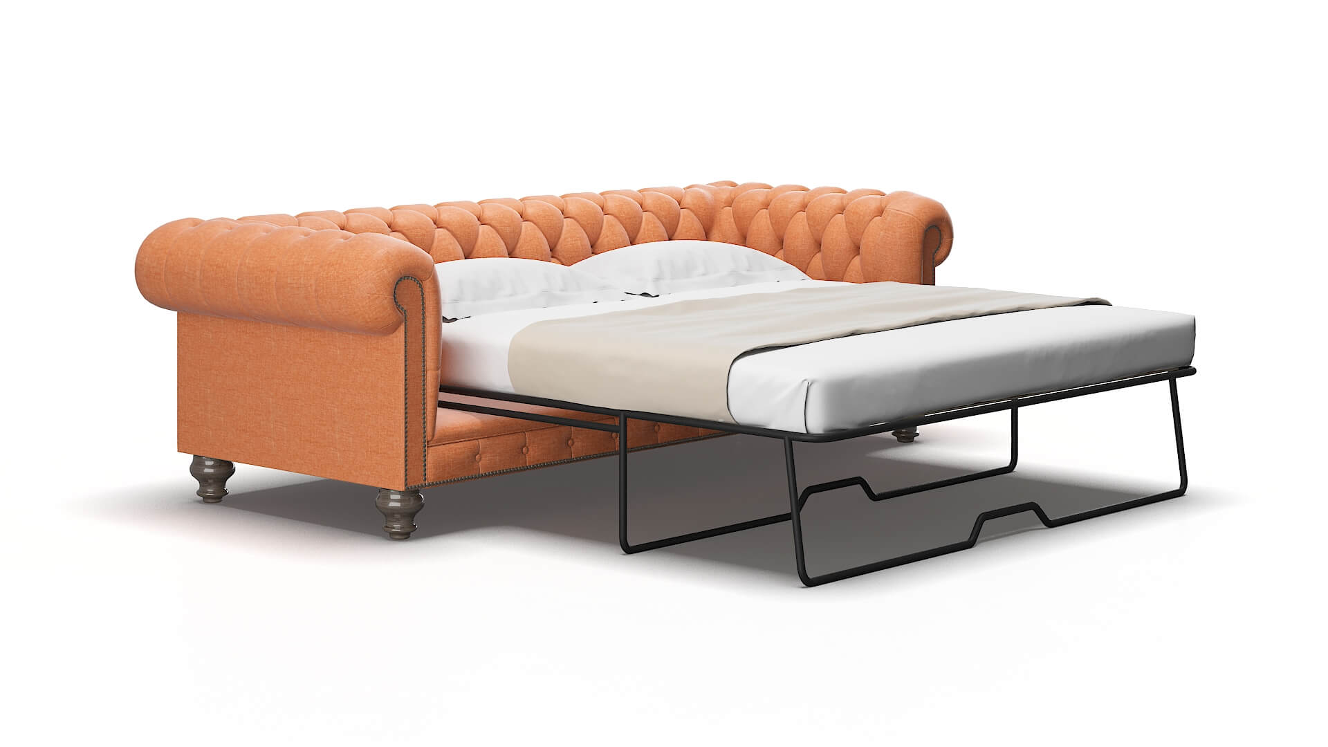 Bordeaux Durham Tangerine Sofa Sleeper 2