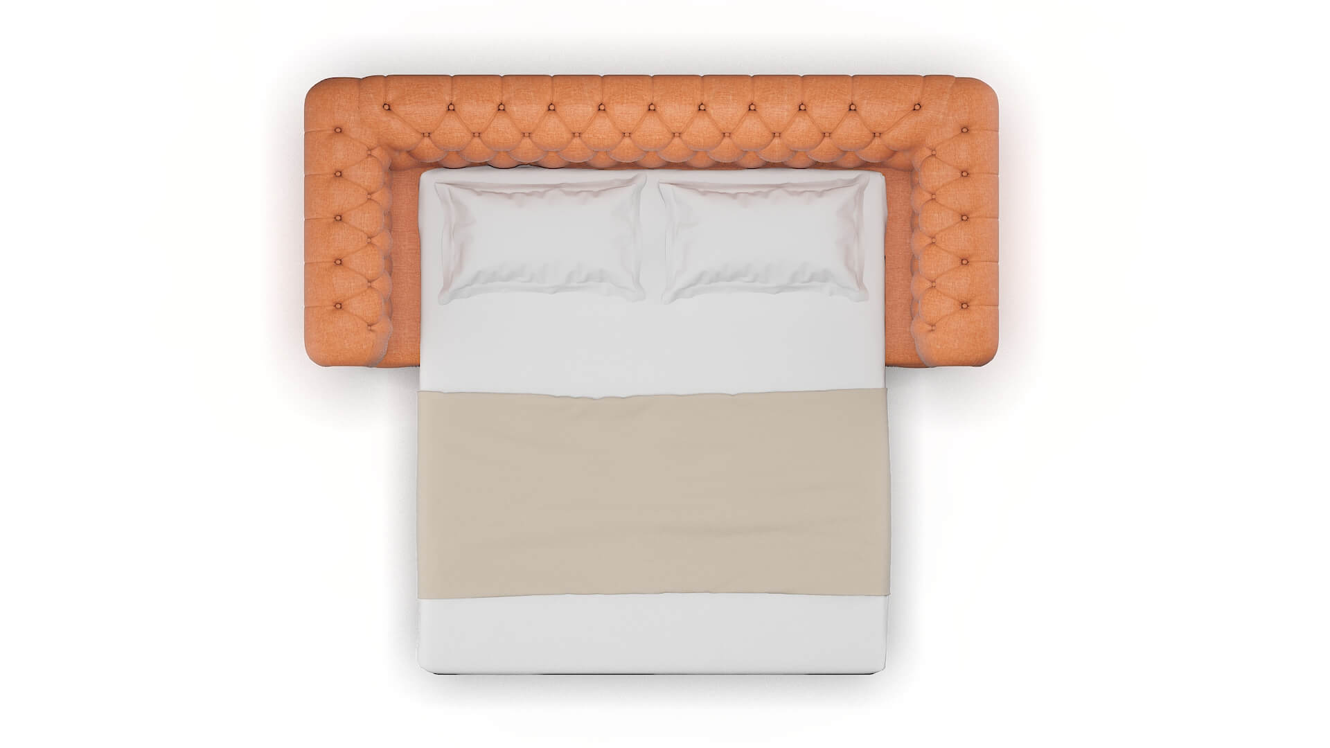 Bordeaux Durham Tangerine Sofa Sleeper Espresso legs 3