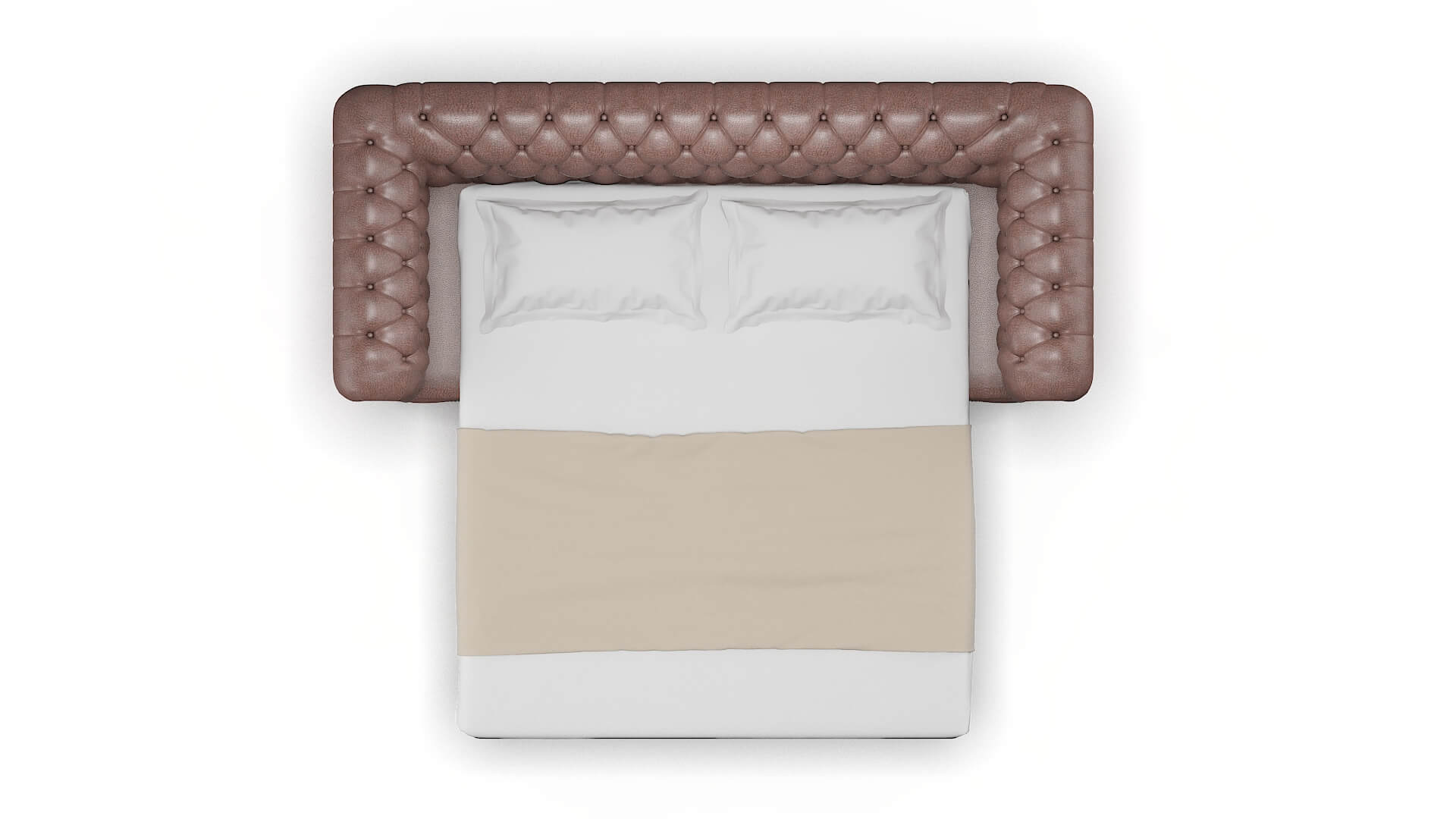 Bordeaux Ford Brown Sofa Sleeper Espresso legs 3