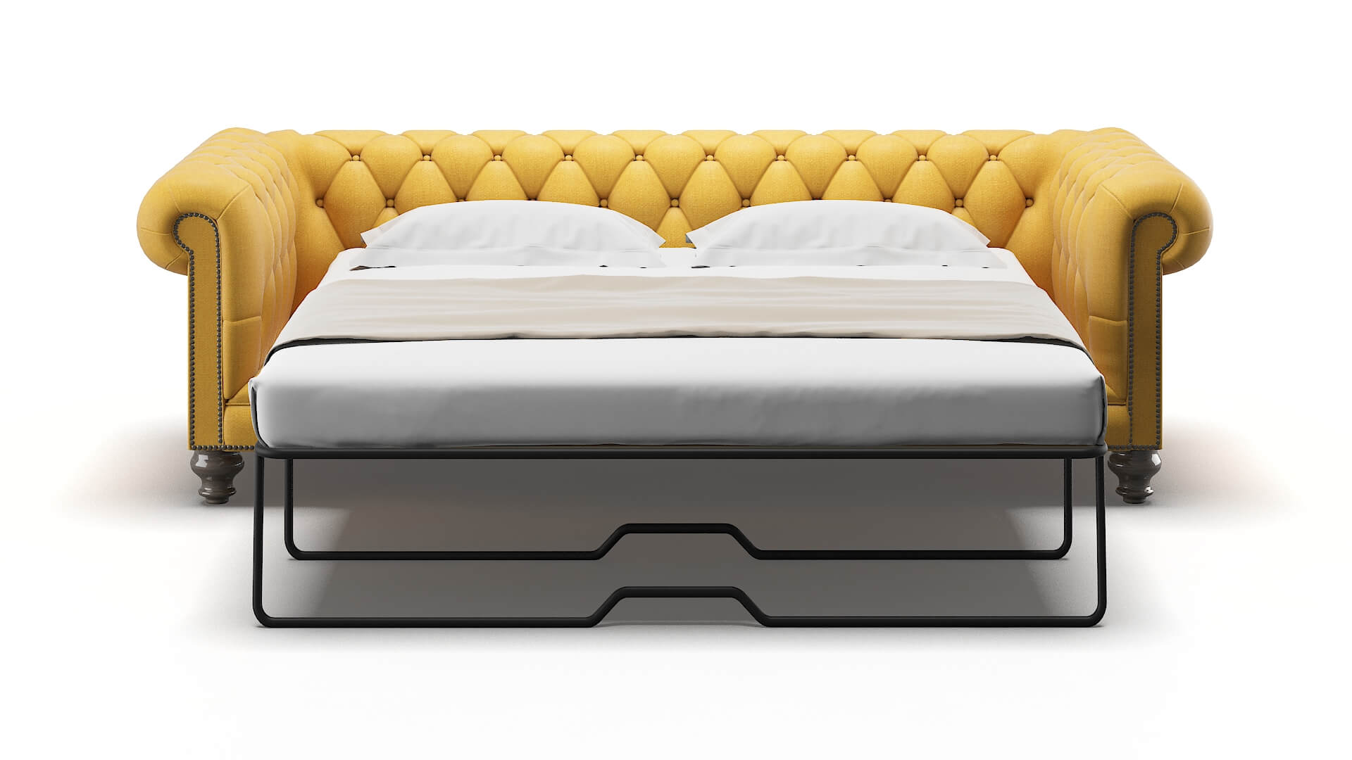 Bordeaux Hepburn Chai_tea Sofa Sleeper Espresso legs 1