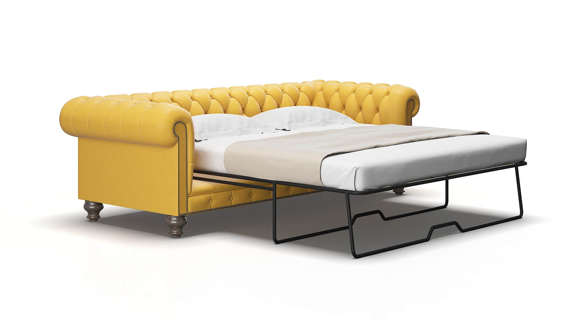 Bordeaux Hepburn Chai_tea Sofa Sleeper espresso legs 2