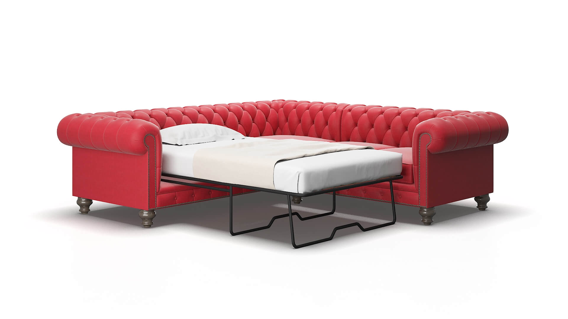 Bordeaux Hepburn_hrp pottery Sectional sleeper Espresso Legs  2