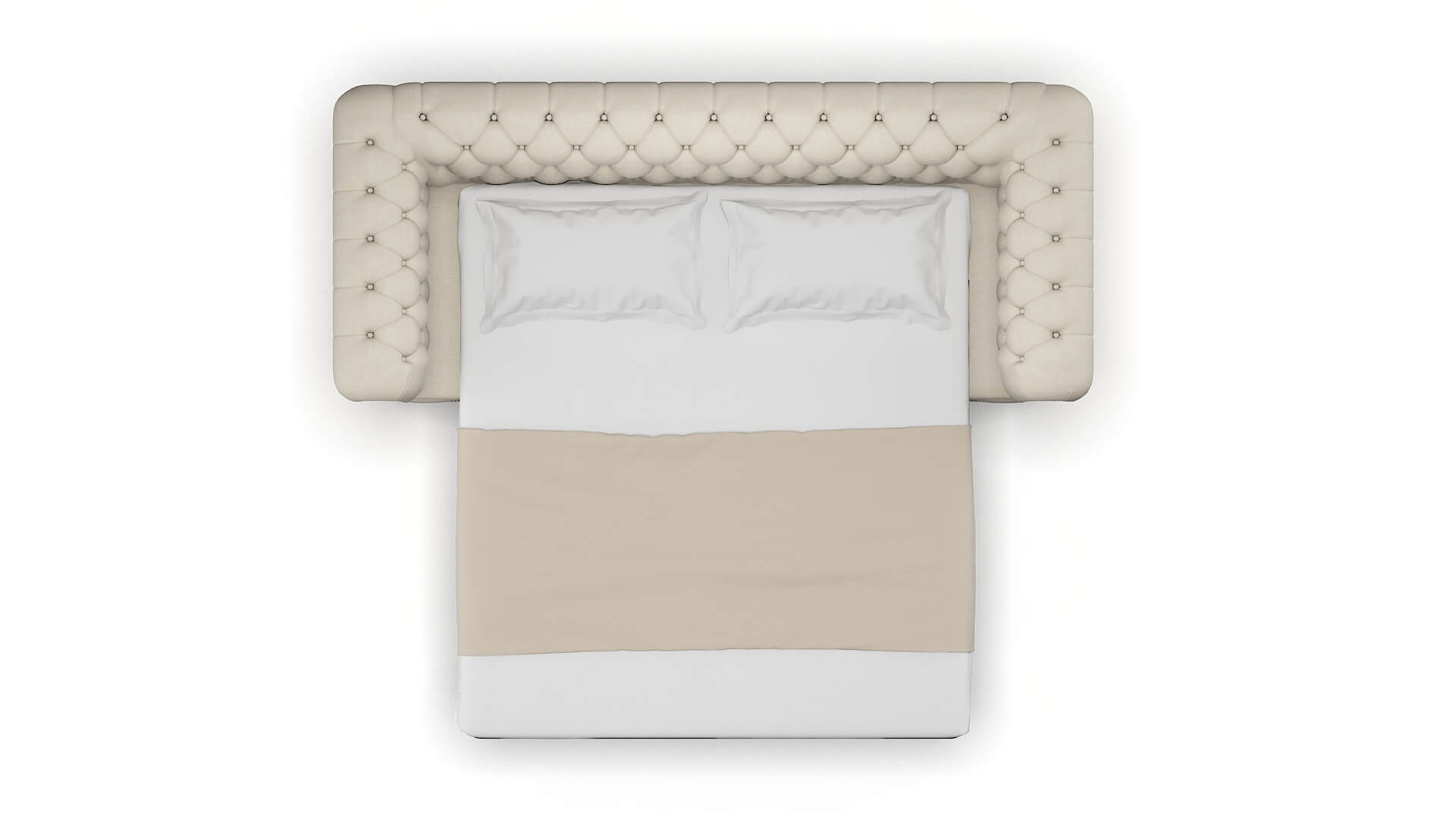 Bordeaux Keylargo Almond Sofa Sleeper Espresso legs 3