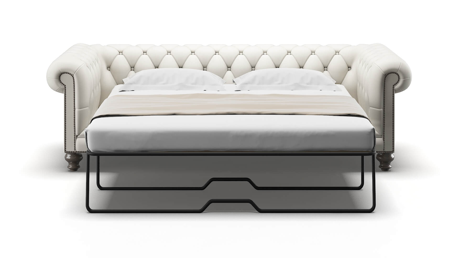 Bordeaux Keylargo Oatmeal Sofa Sleeper Espresso legs 1