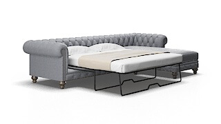 Bordeaux Lana ash Panel sleeper Espresso Legs  2